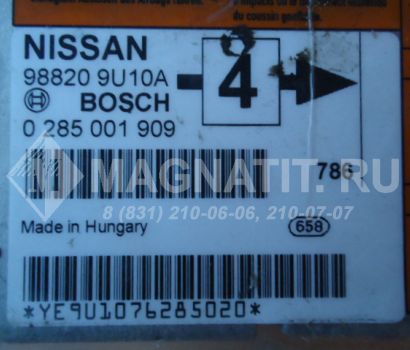 Блок управления AIR BAG 988209U10A-4 Nissan Note (E11)